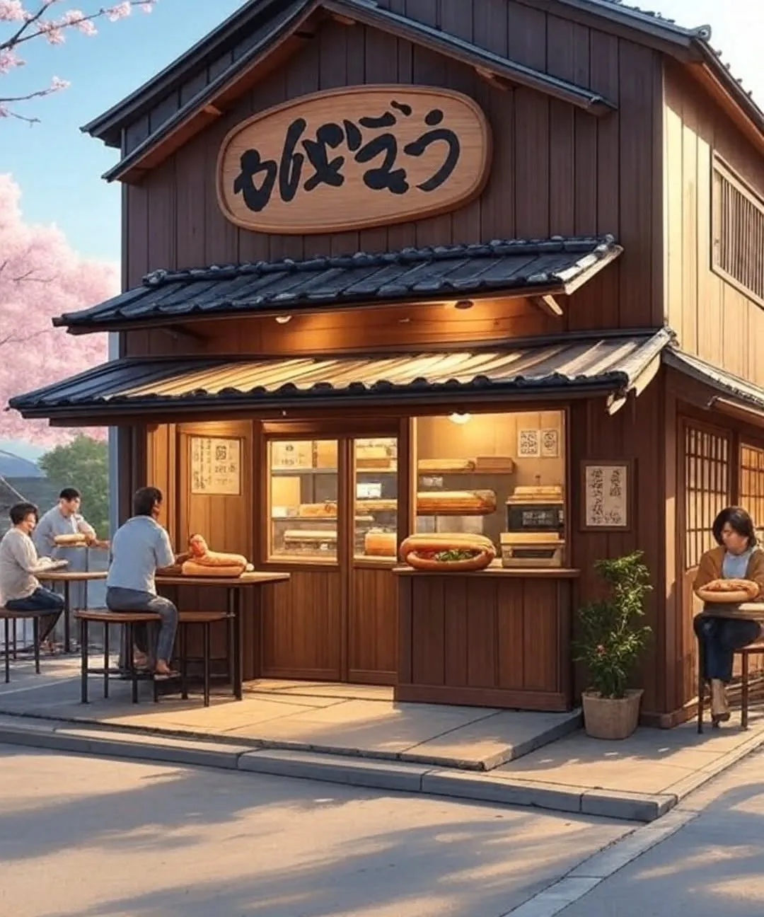 雨でも、元気に営業中！